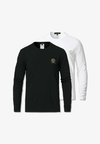 TOPEKA STRETCH NEW LOGO 2 PACK - Camiseta interior - black/white