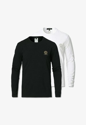 2 PACK MEDUSA LOGO - Langærmet T-shirt - black/white