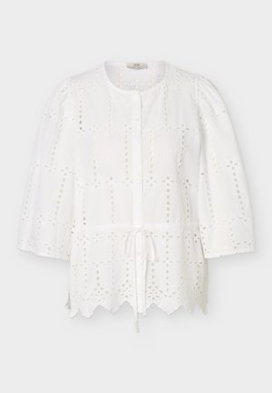 JDY, JDYJOJO 3/4 ANGLAISE SHIRT - Blusa - cloud dancer