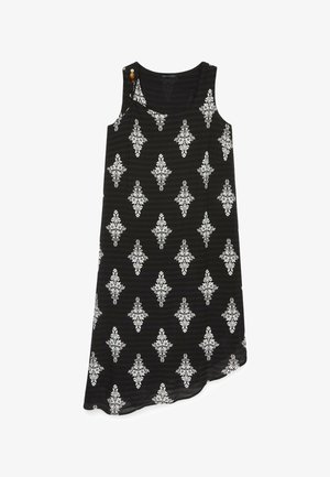 Fiorella Rubino, VESTITO SMANICATO CON STAMPA - Freizeitkleid - nero