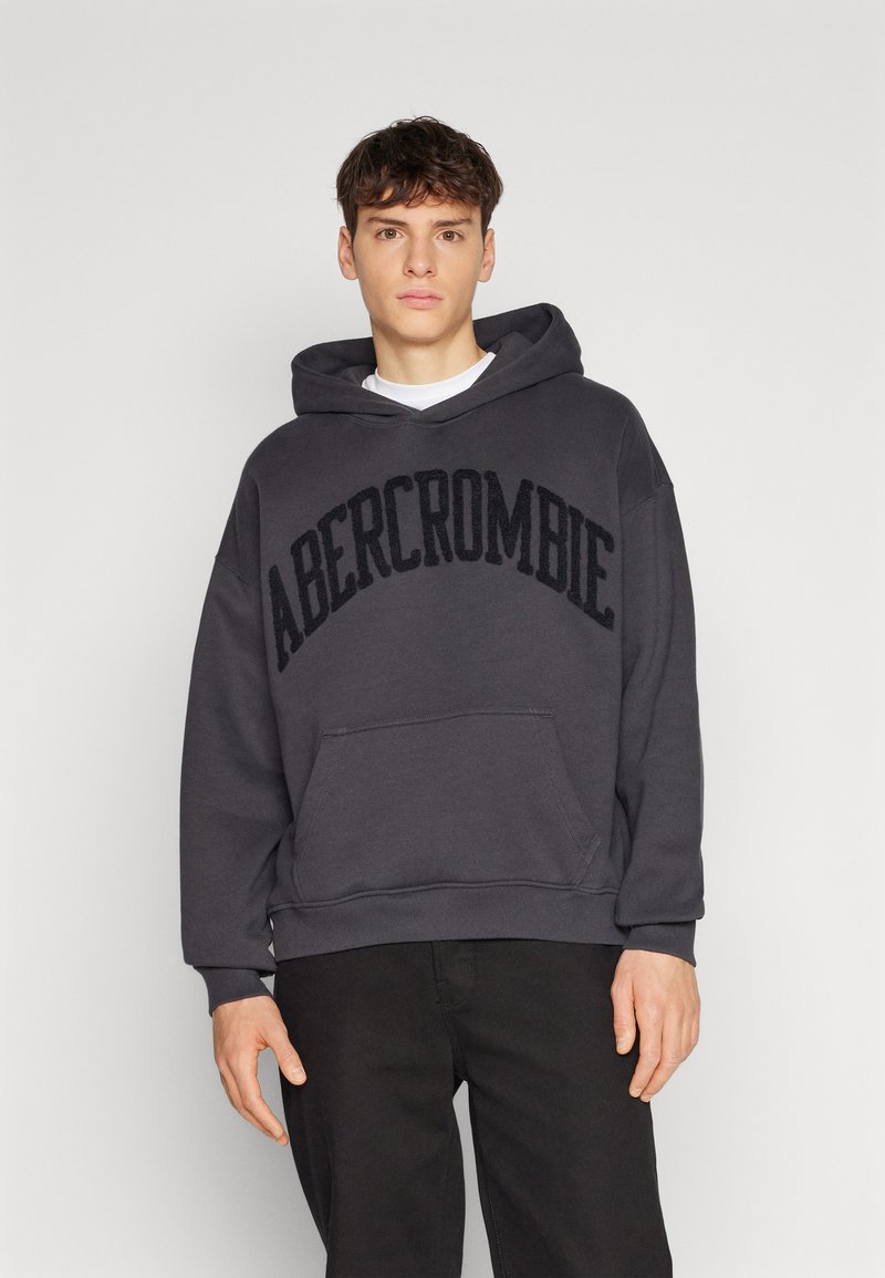Abercrombie & Fitch TONAL VARSITY LOGO POPOVER HOODIE Hoodie