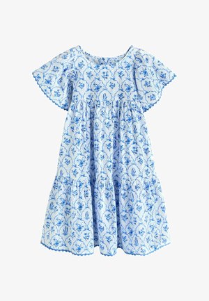 Next, REGULAR FIT - FLORAL SLEEVE - Jurk - blue