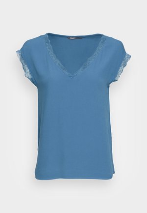 ONLY ONLJASMINA V NECK - Blúz - moonlight blue