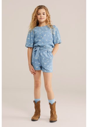 WE Fashion BLUE RIDGE - Kratke hlače - light blue