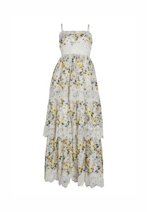 True Decadence MAISIE FLOWER ORGANZA TIERED STRAPPY - Maxi-jurk - pale blue flower organza