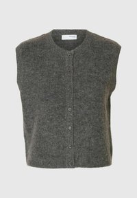 Strukirani kaput - medium grey melange