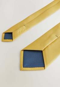 Next SLIM - TEXTURED - Krawatte - mustard yellow