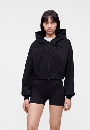 Nike Sportswear, Sudadera con cremallera - total black/sail