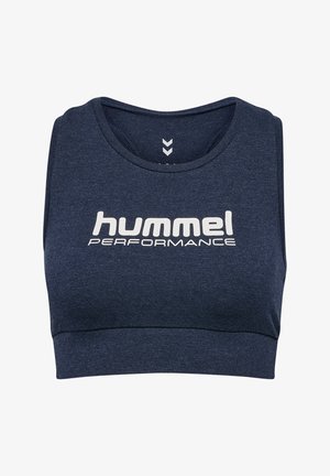 Hummel, PULSE LOGO - Sports-BH'er med let støtte - dress blue melange