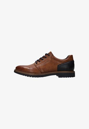 bugatti, BUGATTI SCHNÜRER - Zakelijke veterschoenen - cognac