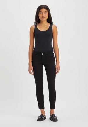 DOUBLE BUTTON - Jeans Skinny Fit - night is black