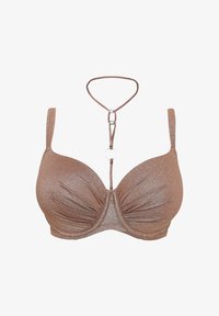 Selected, bronze lurex swim