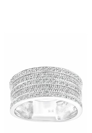 MULTI ROW DIAMOND HALF ETERNITY - Prsteň - white gold-coloured