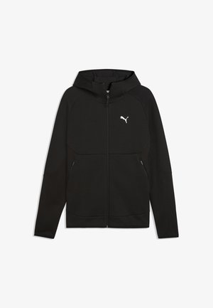 Puma, PUMATECH ELEVATED SLIM KAPUZENJACKE - Felpa con zip - black