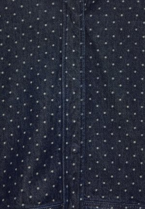 PULL&BEAR, POLKA DOT HIGH-NECK - DENIM JACKET - Cowboyjakker - dark blue