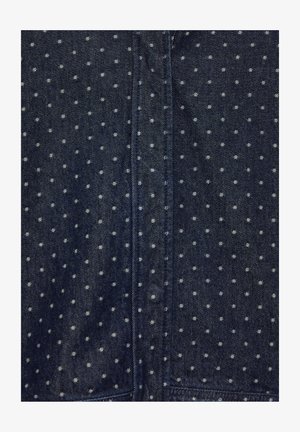 PULL&BEAR, POLKA DOT HIGH-NECK - DENIM JACKET - Cowboyjakker - dark blue
