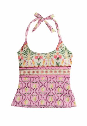 Next Bikinitop - cream pink paisley
