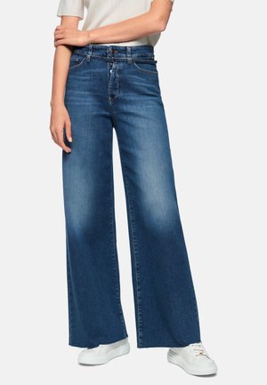 WAUKEE - Wide Leg - blue denim