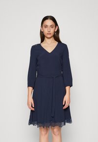 Vero Moda Tall - VMRUSK 3/4 SHORT DRESS - Day dress - navy Thumbnail Image 1