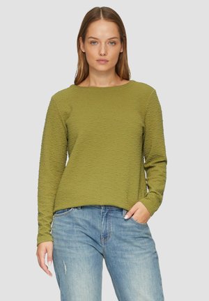 s.Oliver STRUKTURIERTES MIT RUNDHALSAUSSCHNITT - Sweater - guacamole