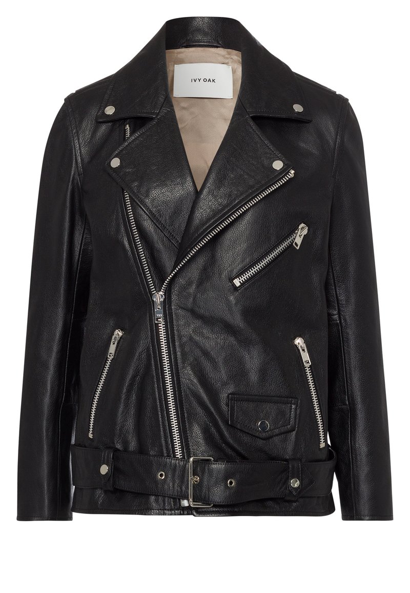 IVY OAK Leren jas zwart IVY OAK Leren jas zwart