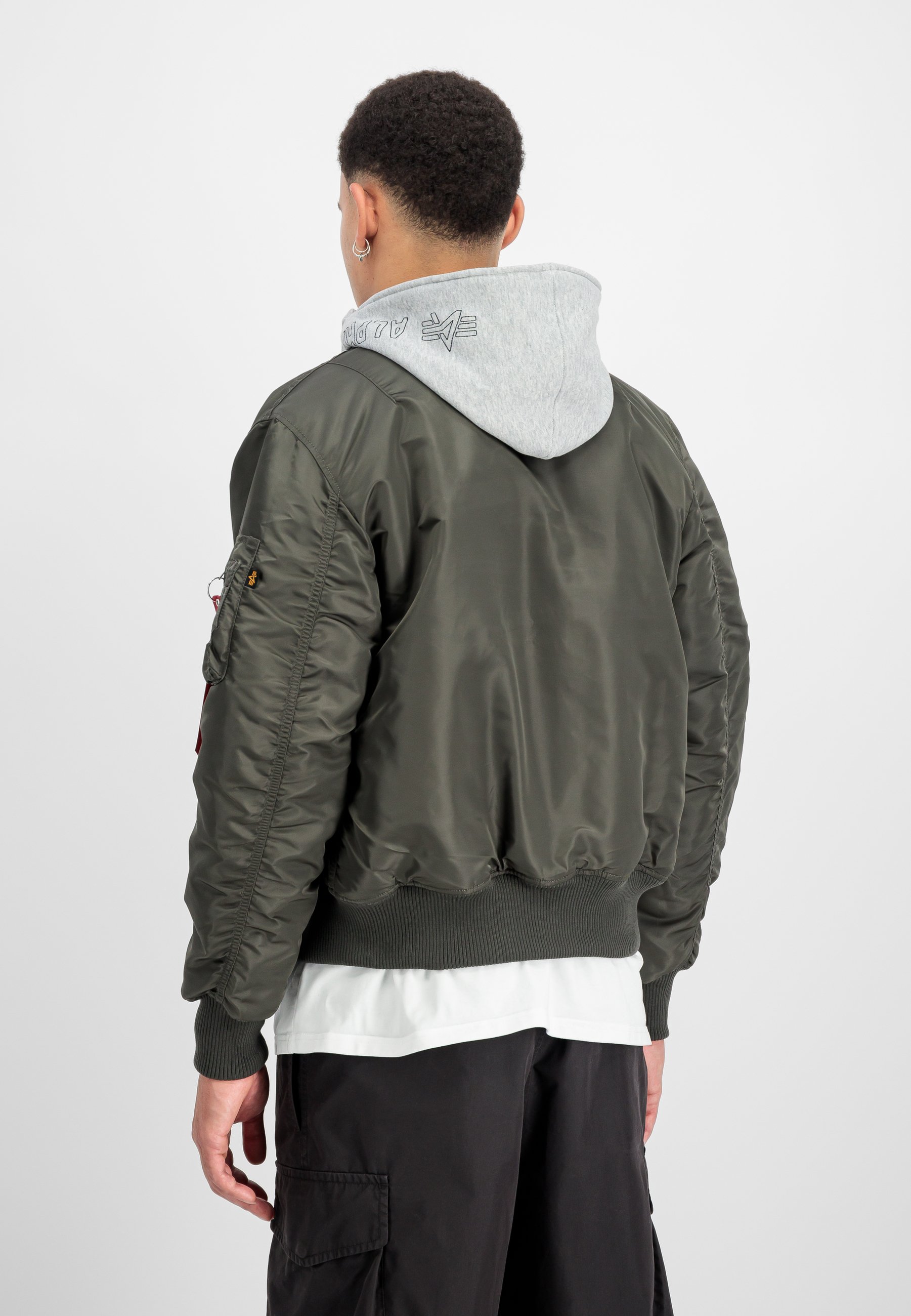 Alpha Industries Bomber Jacket - grey/anthracite - Zalando