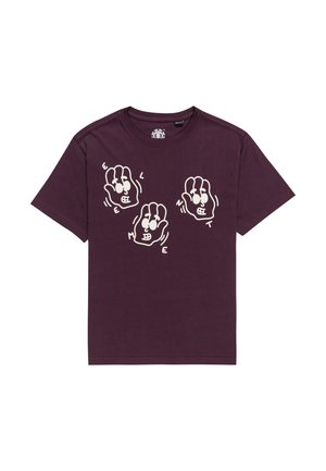 SAY HI À MANCHES COURTES  - T-shirt imprimé - purple