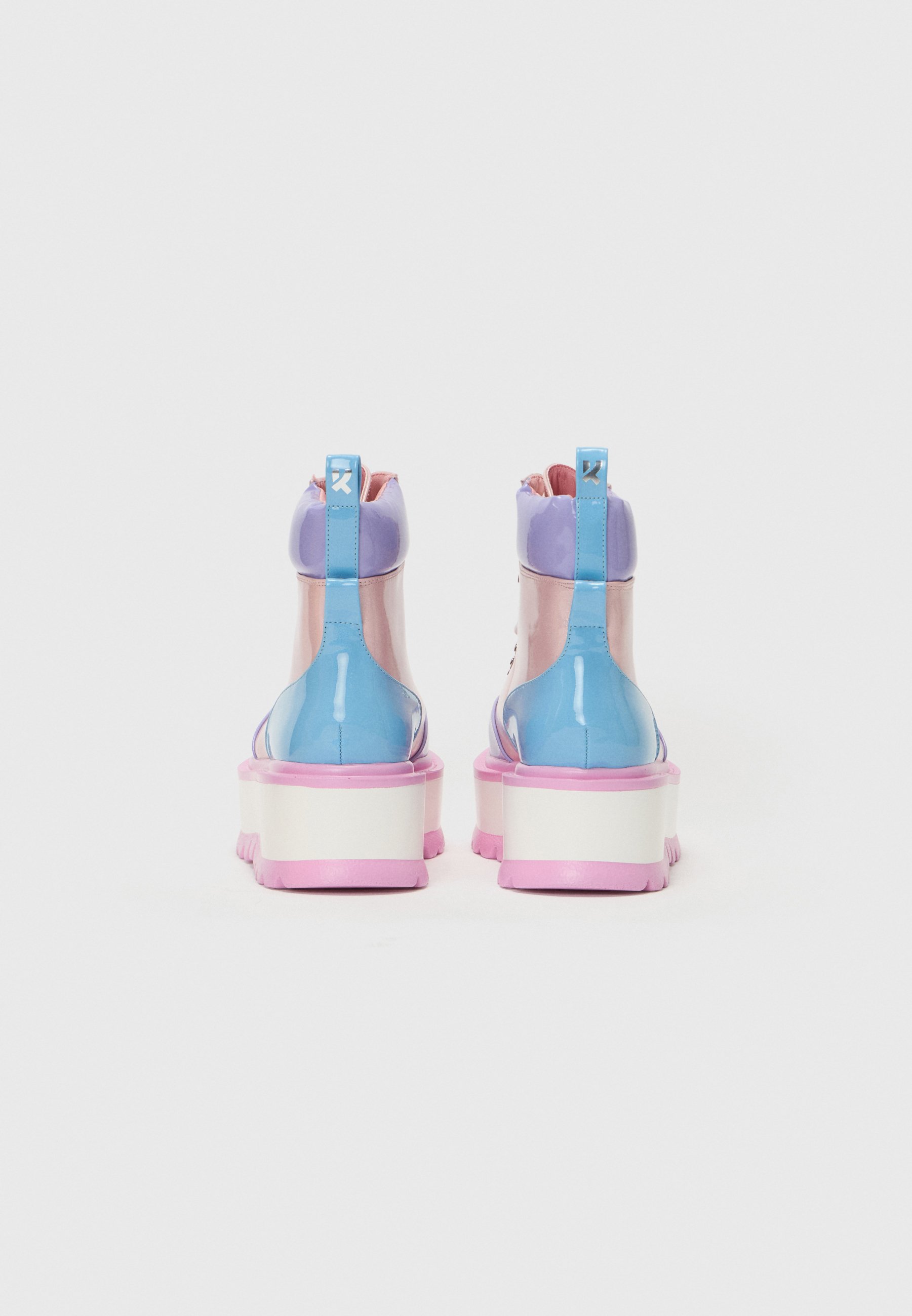 Koi Footwear KAWAII HYDRA - Lace-up boots - pink/blue/pink