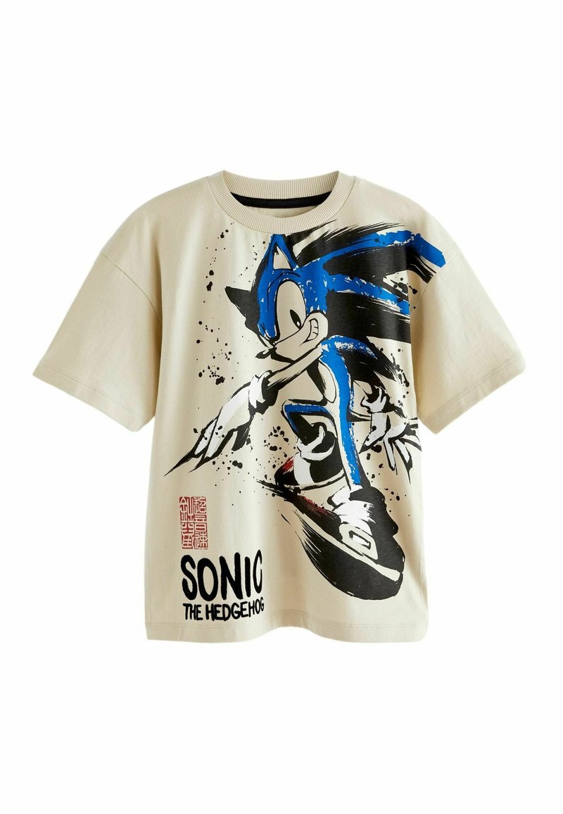 Next LICENSED SONIC - REGULAR FIT - T-shirts print - stone natural