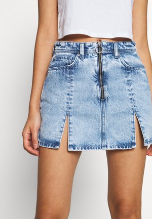 Jeansrok - light-blue denim