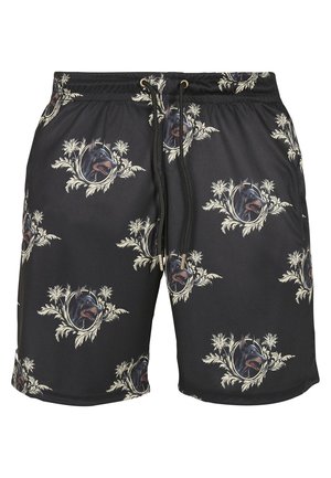 Urban Classics C&S WL WHOOO MESH SHORTS - Μαγιό σορτς - black/mc