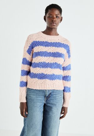ONLACE ONECK - Pullover - silver pink/clematis blue