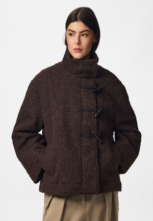 Pieces PCANNALISA JACKET BC - Manteau court - ganache melange
