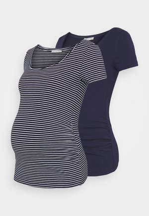 2 PACK - PRINT - T-SHIRT - Triko s potiskem - dark blue/multi-coloured