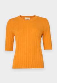 CREW NECK HALF SLEEVE - Jersey de punto - pumpkin orange