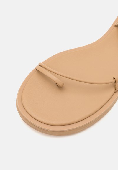 Studio Amelia EMILY WRAP FLAT - Tåsandaler - beige