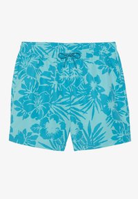 Badeshorts - teal tropical