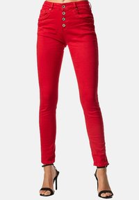 Elara Vaqueros slim fit - rot