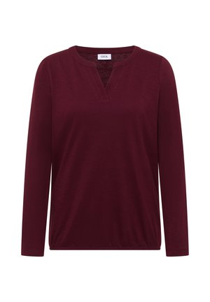Cecil, LANGARM SHIRT IM TUNIKA-LOOK - T-shirt à manches longues - red wine