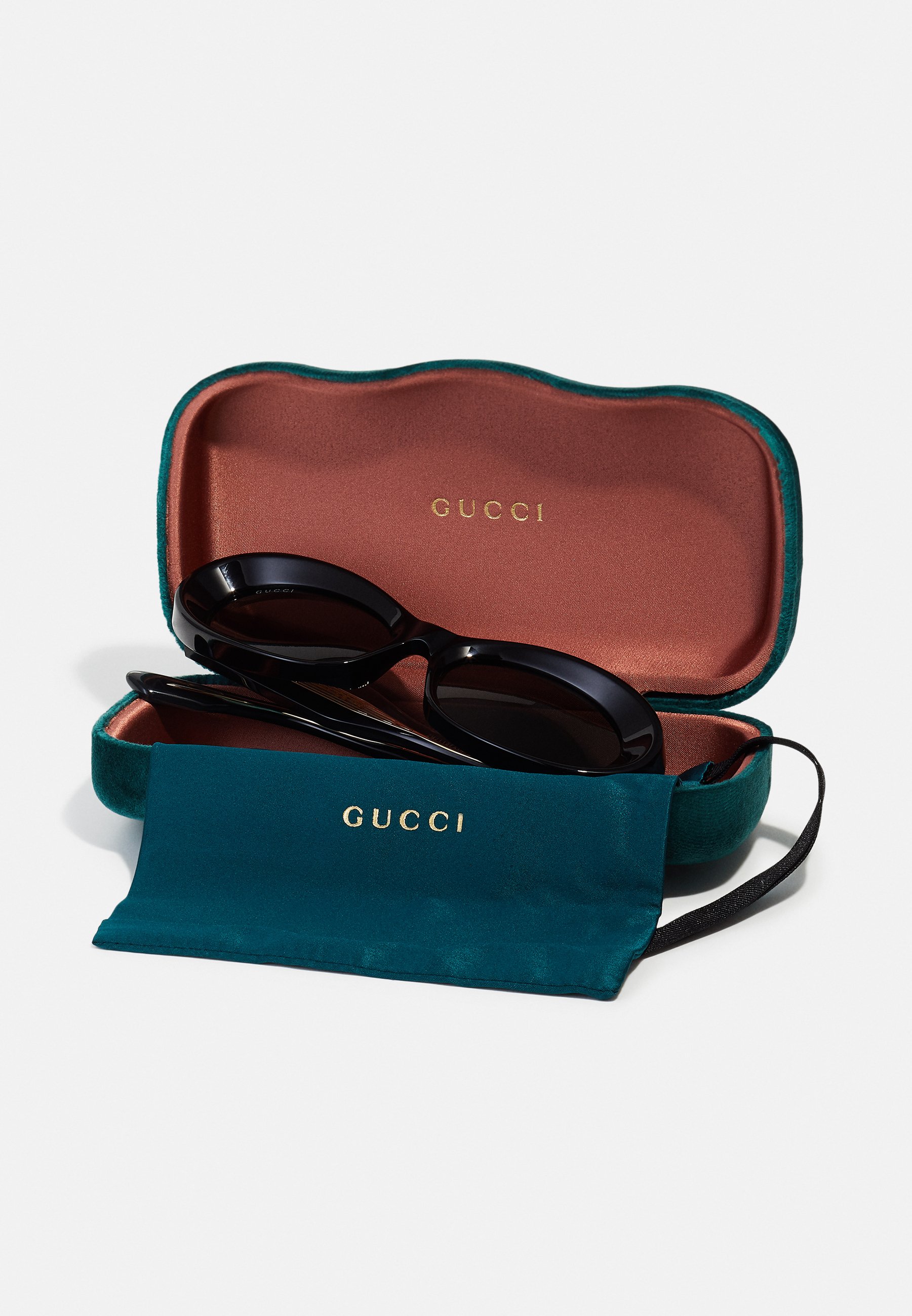 Gucci GG1527S - Sunglasses - black/grey/black - Zalando.co.uk