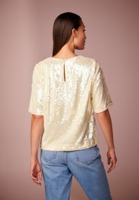 Next SEQUIN  REGULAR FIT - Blúz - cream