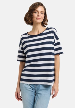 Elbsand LUANI KURZARM - T-Shirt print - blau