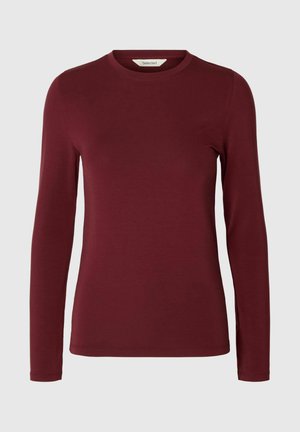 Selected, SLFMANJA  - Long sleeved top - tawny port