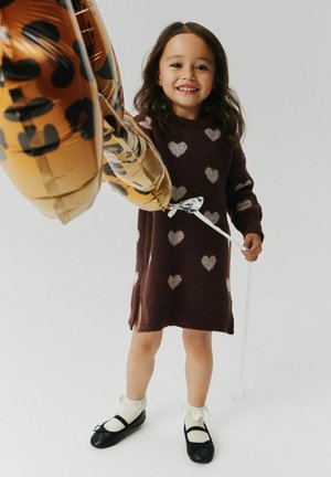 Name it, DRESS KNITTED - Robe pull - chicory coffee