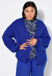 Studio Untold SHAPE BALLON-LANGARM - Kardigan - blue