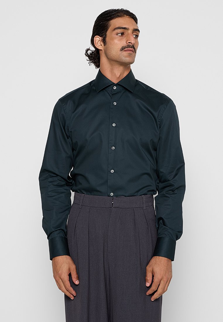 van Laack Zakelijk overhemd donkergroen