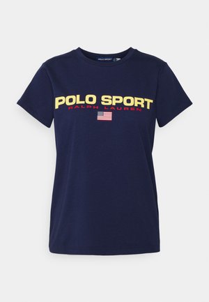 POLO SPORT CREWNECK TEE - T-shirt imprimé - newport navy