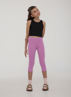 Terranova PACK OF 2  - Leggings - 1x Black, 1x Cyclamen