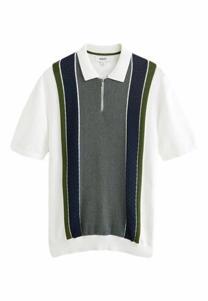 Next STRIPE REGULAR FIT - Poloshirt - white