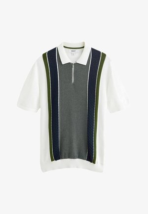 Next STRIPE REGULAR FIT - Poloshirt - white